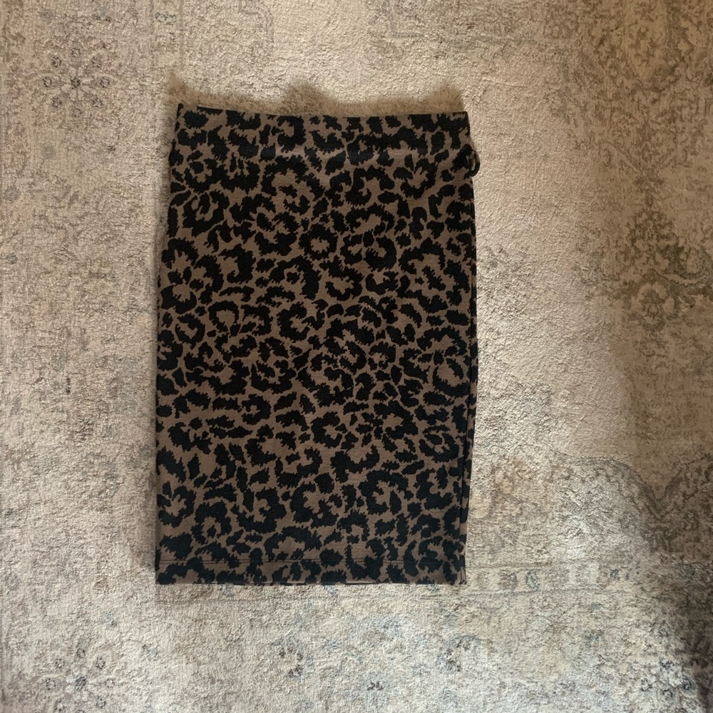 Animal Print Pencil Skirt